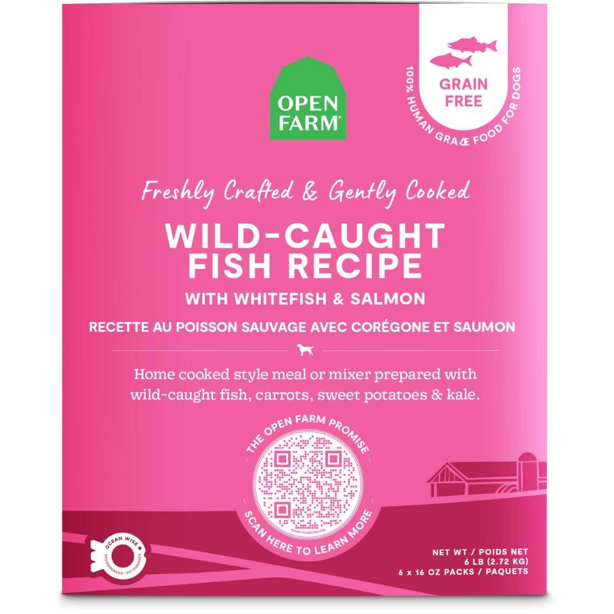 Open Farm Dog Frozen Gently Cooked Wild Fish