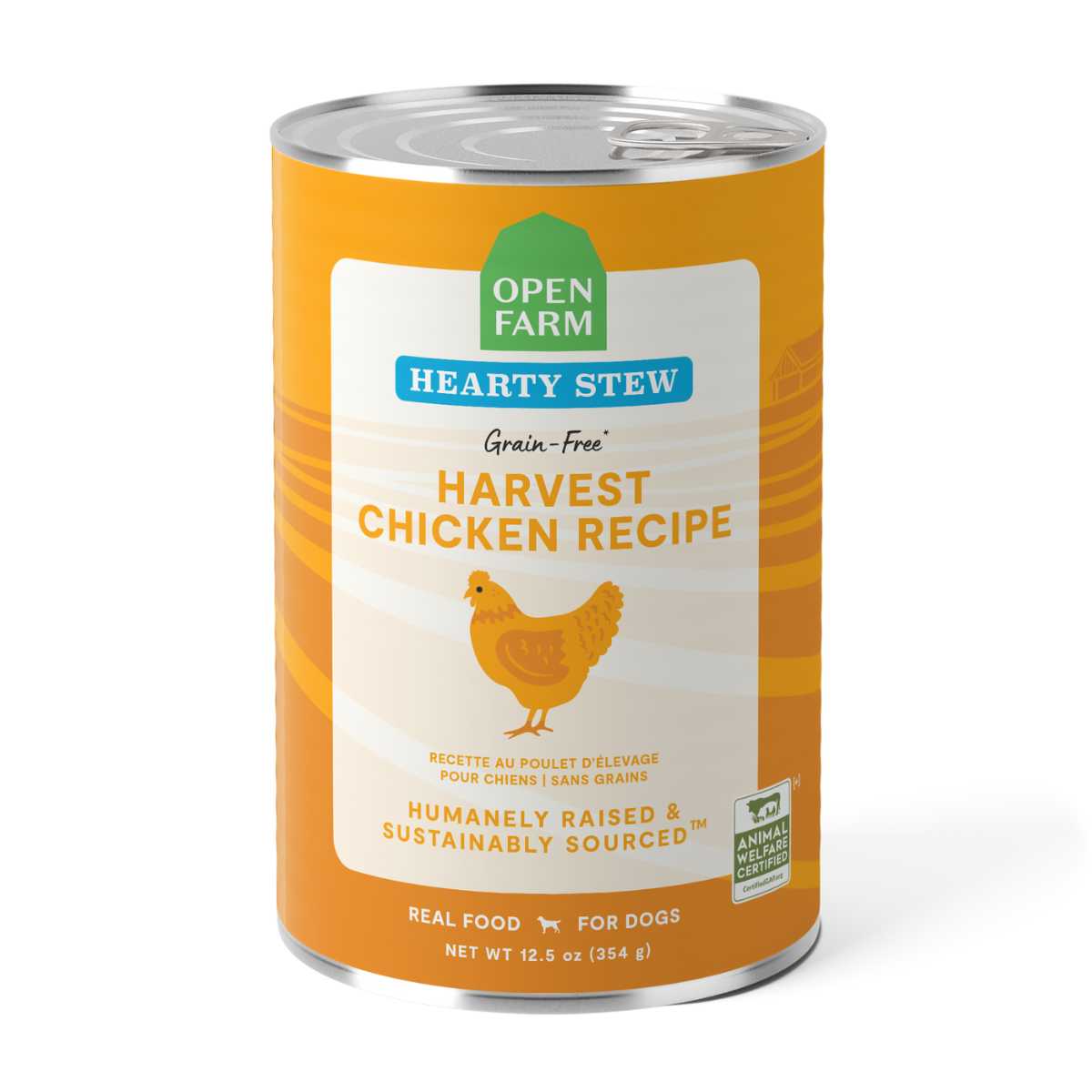 Open Farm Canned Dog Food - Harvest Chicken Hearty Stew Recipe 12/12.5oz