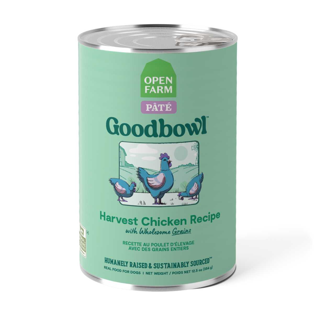 Open Farm Goodbowl Harvest Chicken Recipe with Wholesome Grains 12/12.5oz