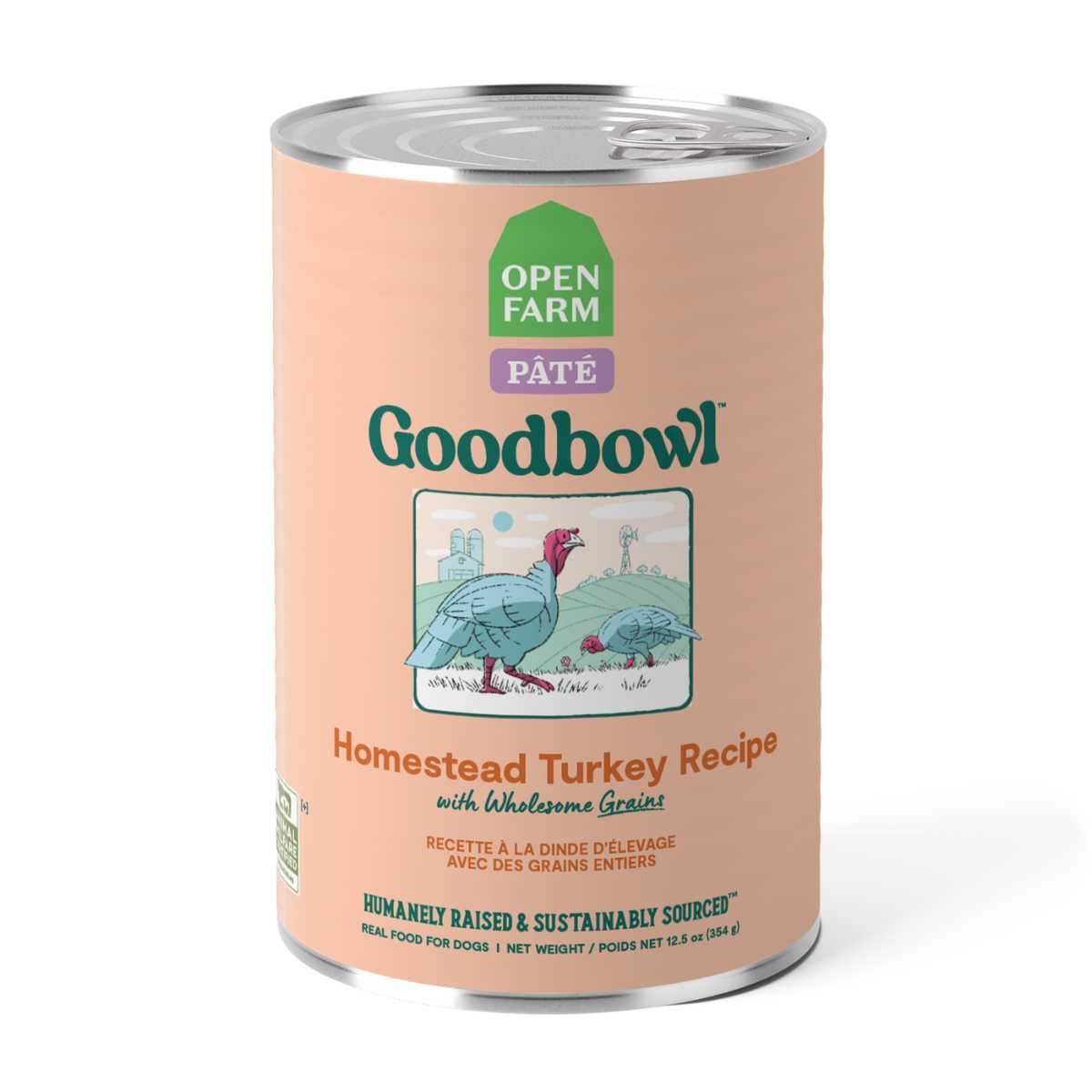 Open Farm Goodbowl Homestead Turkey Recipe with Wholesome Grains 12/12.5oz