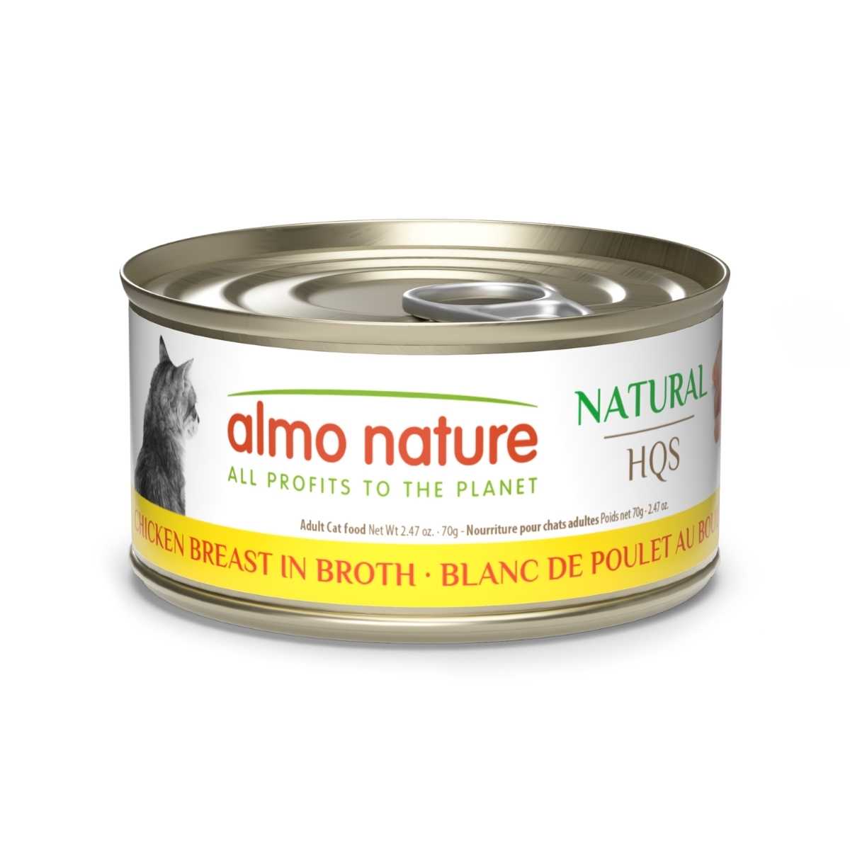Almo Nature Cat HQS Natural Chicken Breast-24/2.47 oz Cans