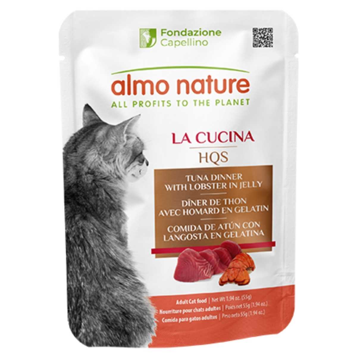 Almo Nature Cat HQS La Cucina Tuna & Lobster in Jelly-24/1.94 oz Pouches