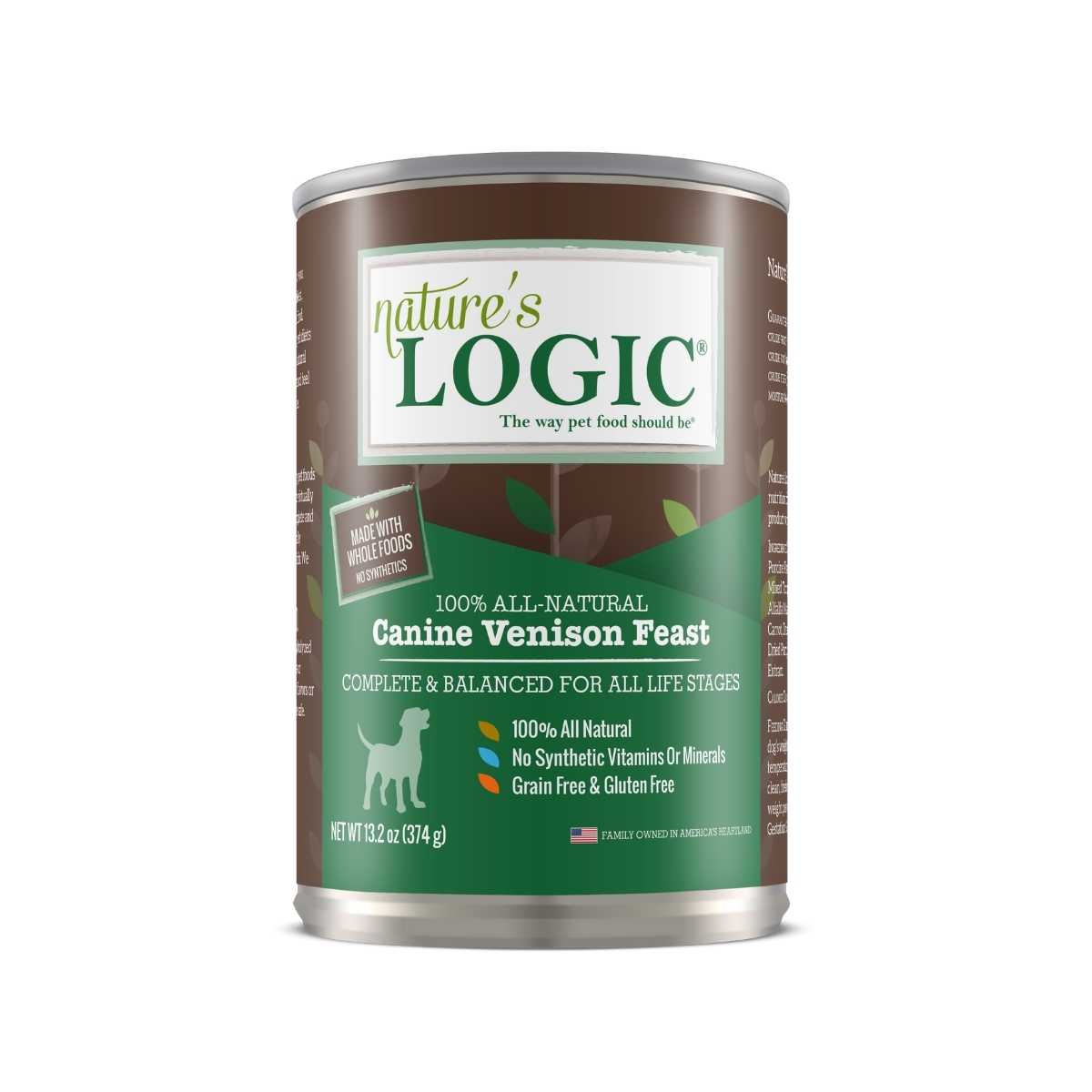 Nature's Logic Canine Venison-12/13.2 oz Cans