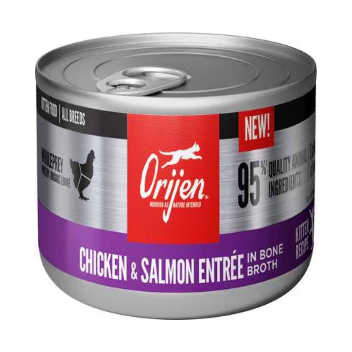 Orijen Cat Wet Kitten Entree Chicken + Salmon-12/5.5 oz Cans
