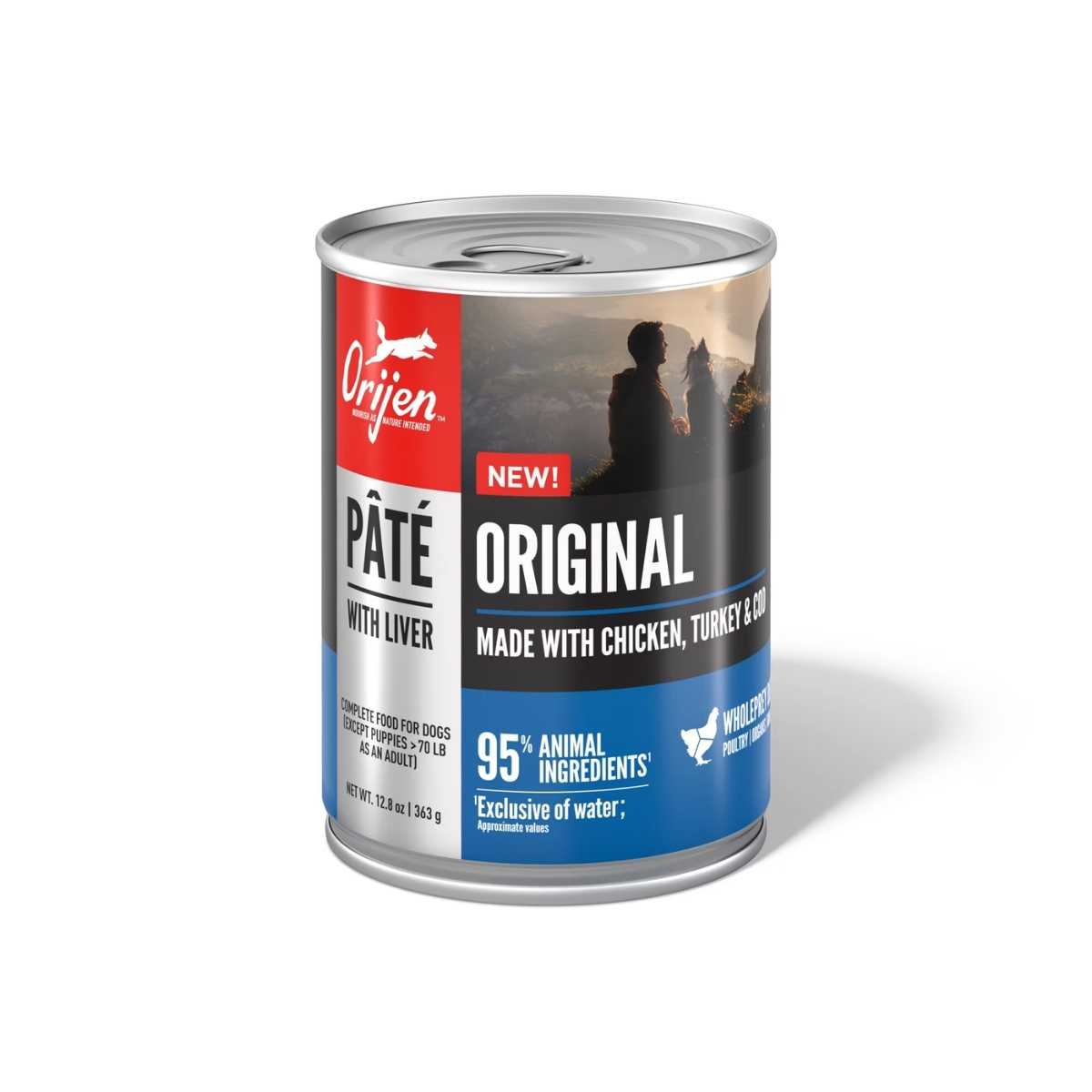 Orijen Dog Wet Grain Free Pate Original-12/12.8 oz Cans