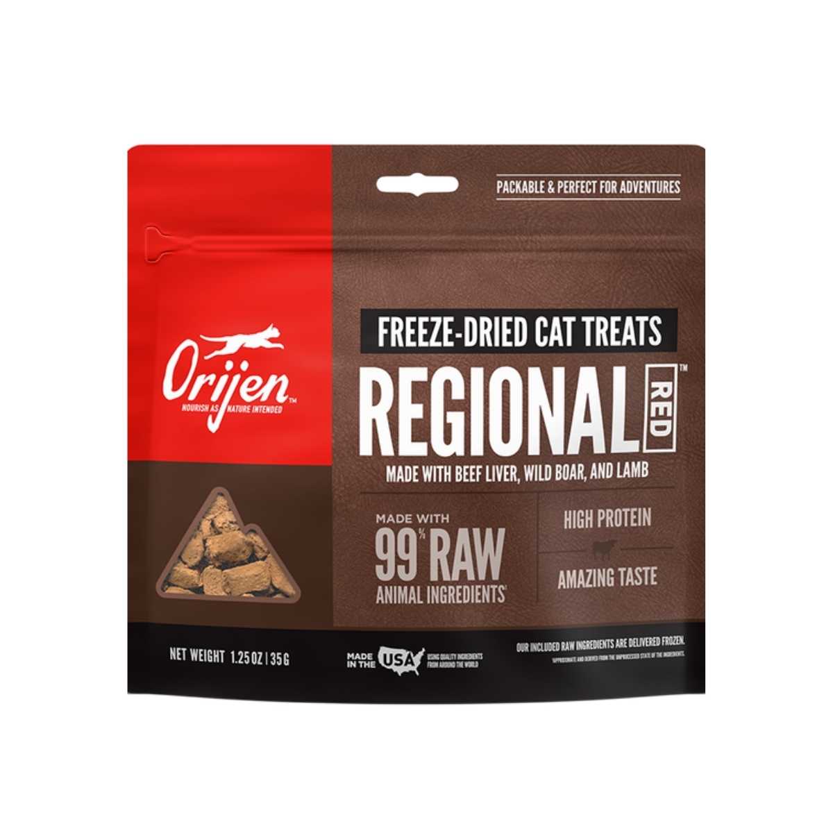 Orijen Cat Freeze-Dried Treat Regional Red-1.25 oz Bag