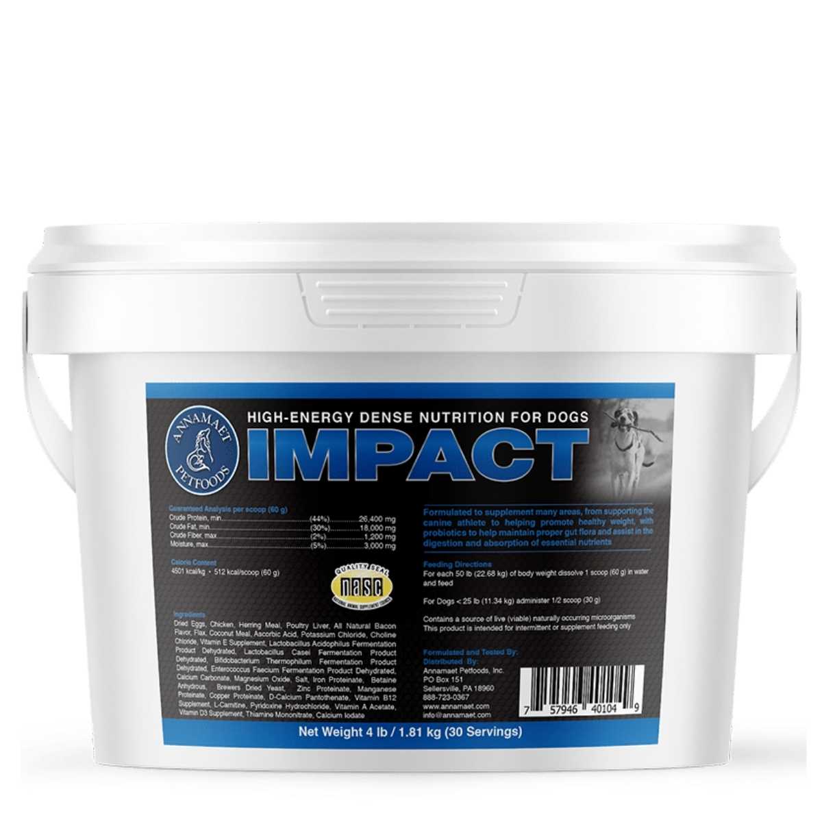 Annamaet Pet Foods Annamaet Canine Supplements Impact Bucket