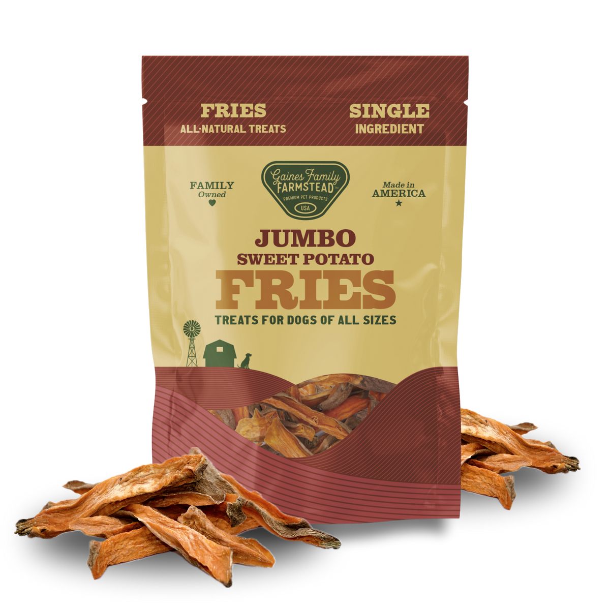 Gaines Jumbo Sweet Potato Fries-8 oz Bag (12/CS)