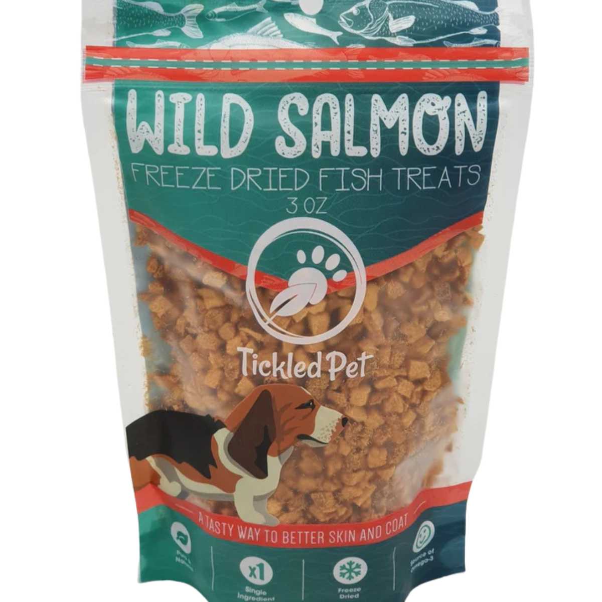 Tickled Pet Wild FD Salmon for Dogs-3 oz Bag