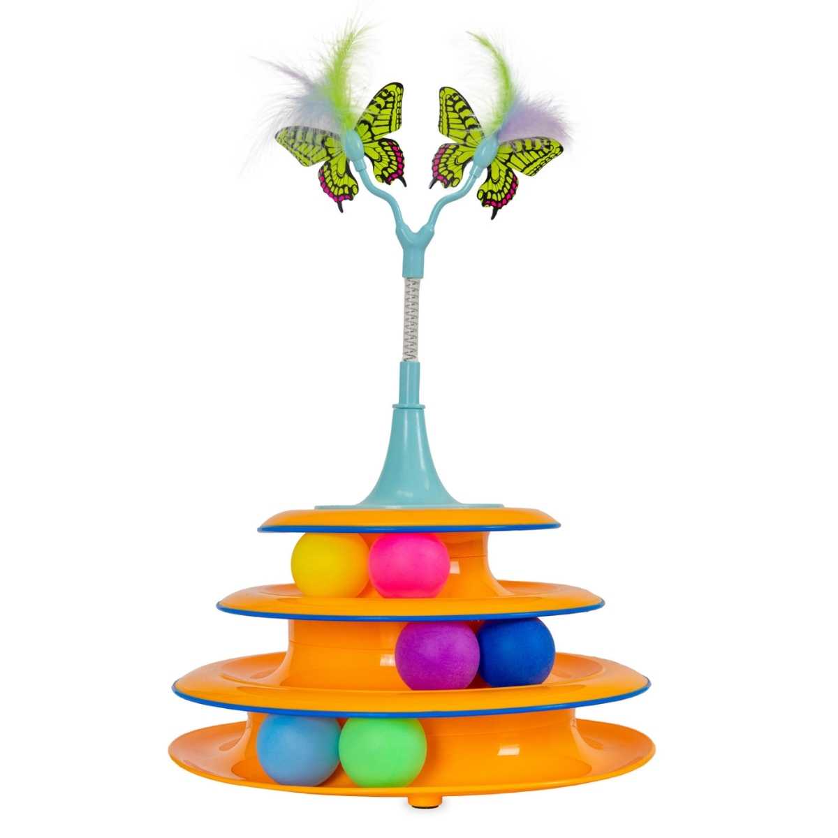 Charming Pet CatStages 2in1 Topper Bouncing Flutter Big Blue