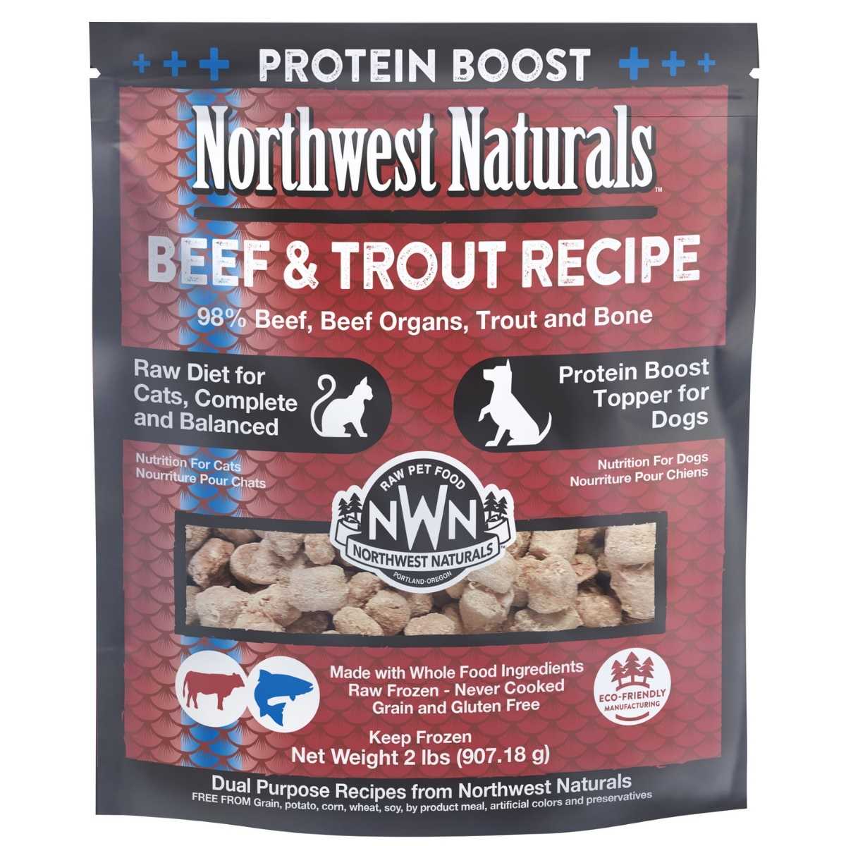 Northwest Naturals Frozen Raw Cat Dog Protein Boost