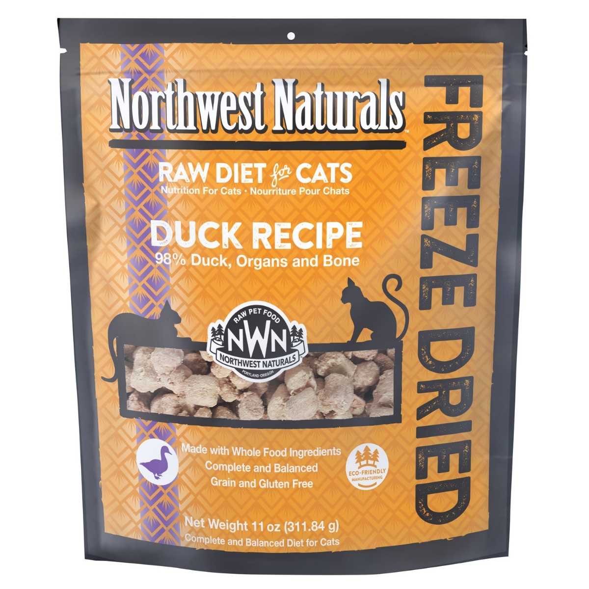 Northwest Naturals Freeze Dried Duck Cat Recipe-11 oz Bag