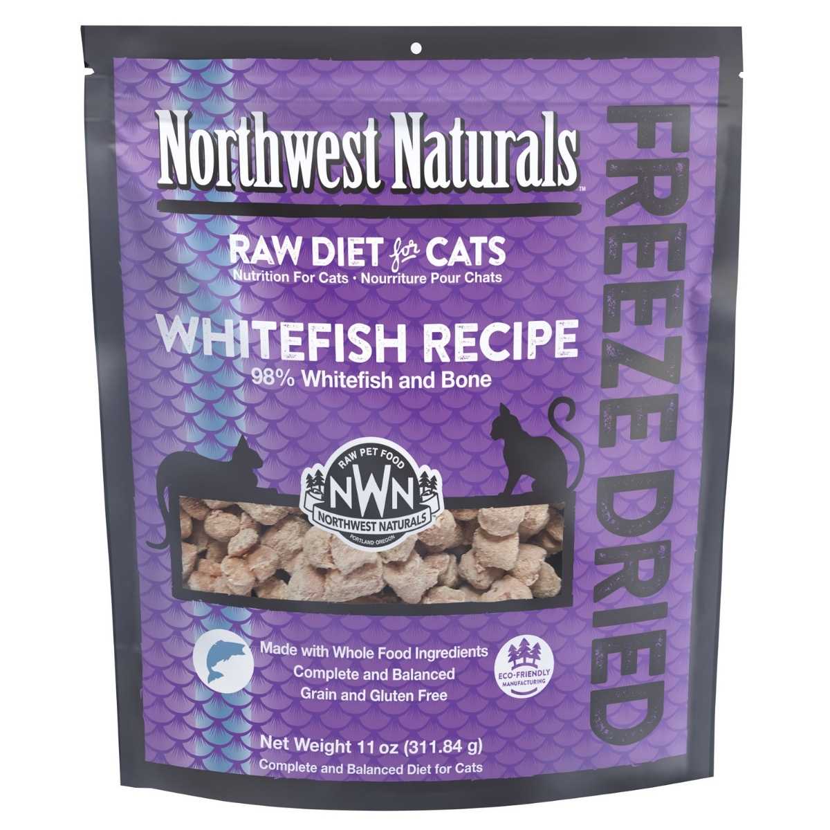 Northwest Naturals Freeze Dried Whitefish Cat Recipe-11 oz Bag
