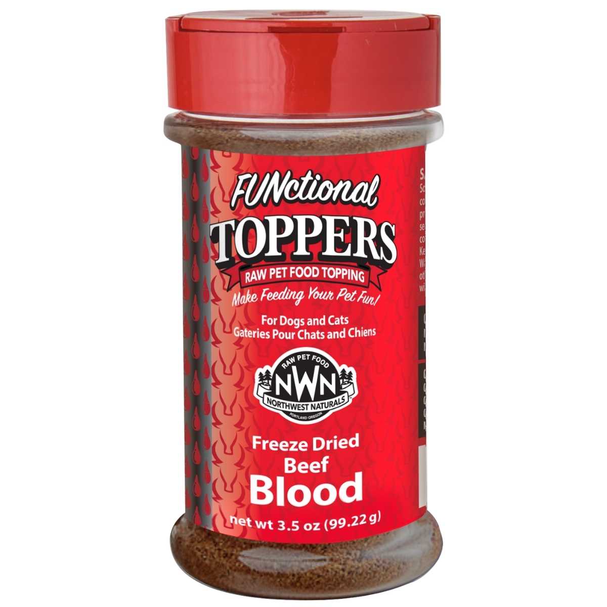 Northwest Naturals FUNctional Topper Beef Blood-3.5 oz Bottle