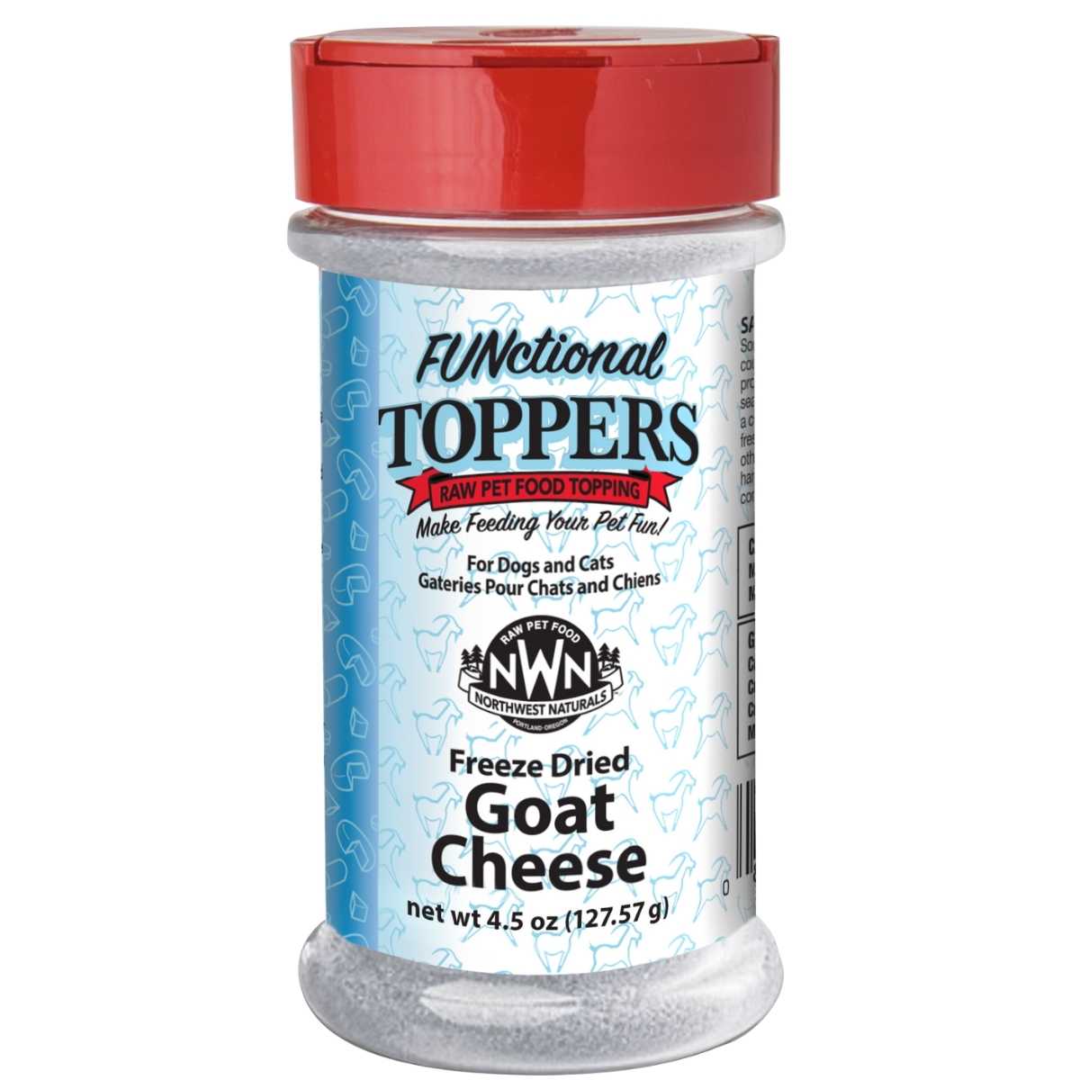 Northwest Naturals FUNctional Topper Goat Cheese-4.5 oz Bottle