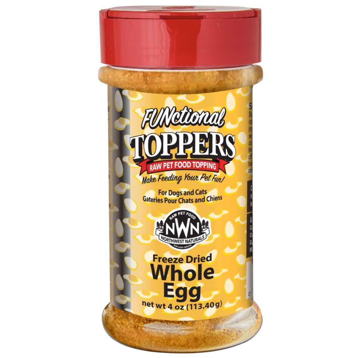 Northwest Naturals FUNctional Topper Whole Egg-4 oz Bottle