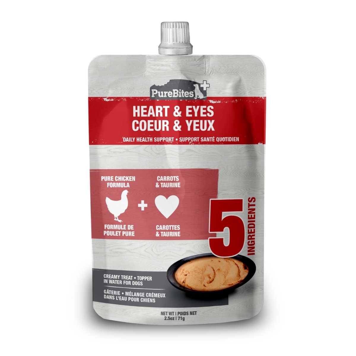 Purebites Purebites+ Canine Heart & Eyes-15/2.5 oz Pouches