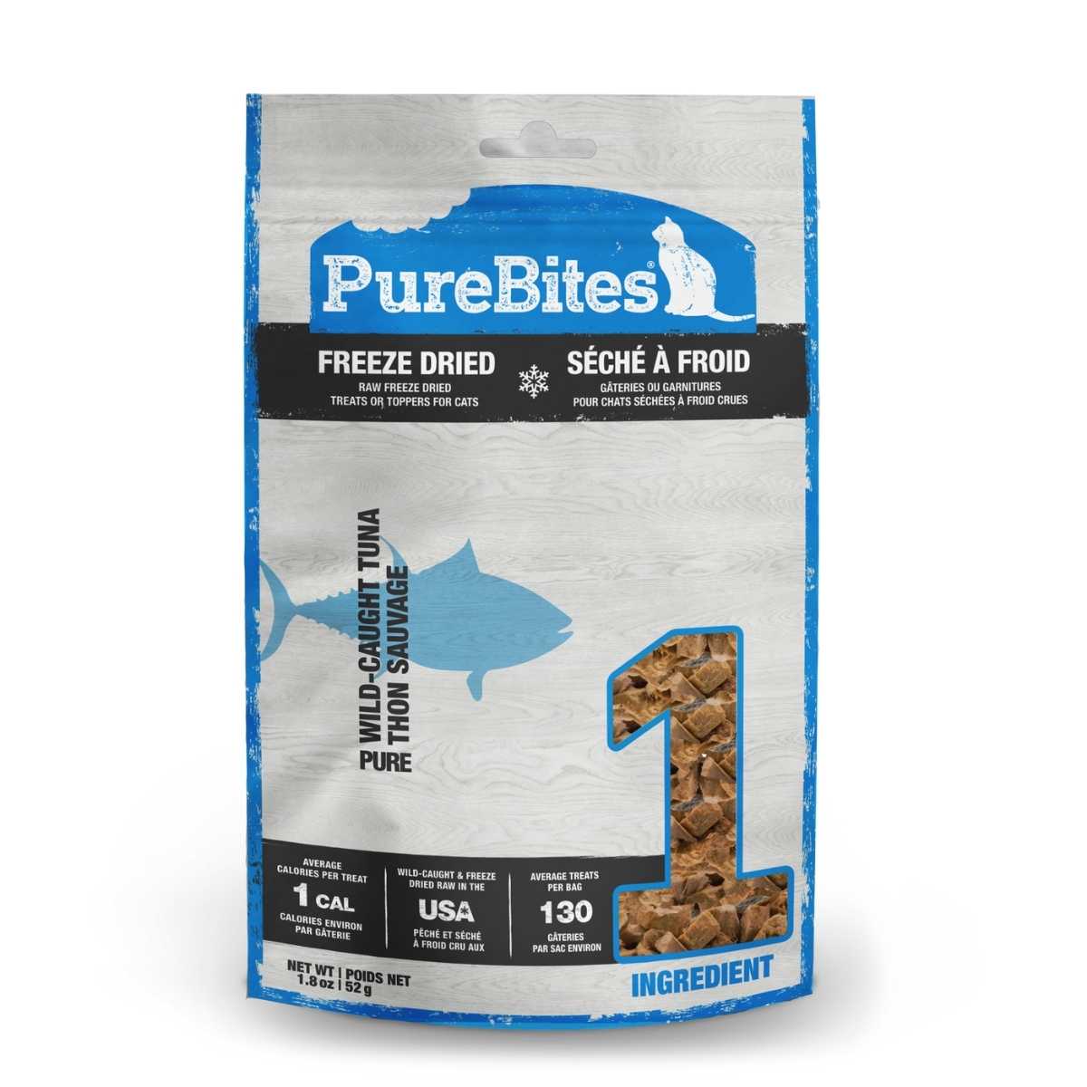 Purebites Feline- Super Value Tuna-1.8 oz Bag (24/CS)