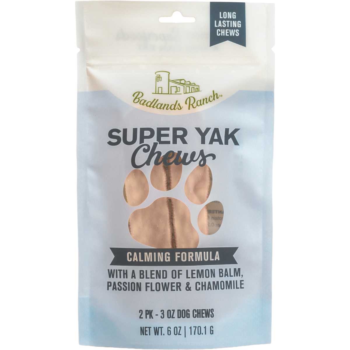 Badlands Ranch Yak Superchew Calming medium multipack (2) 6oz