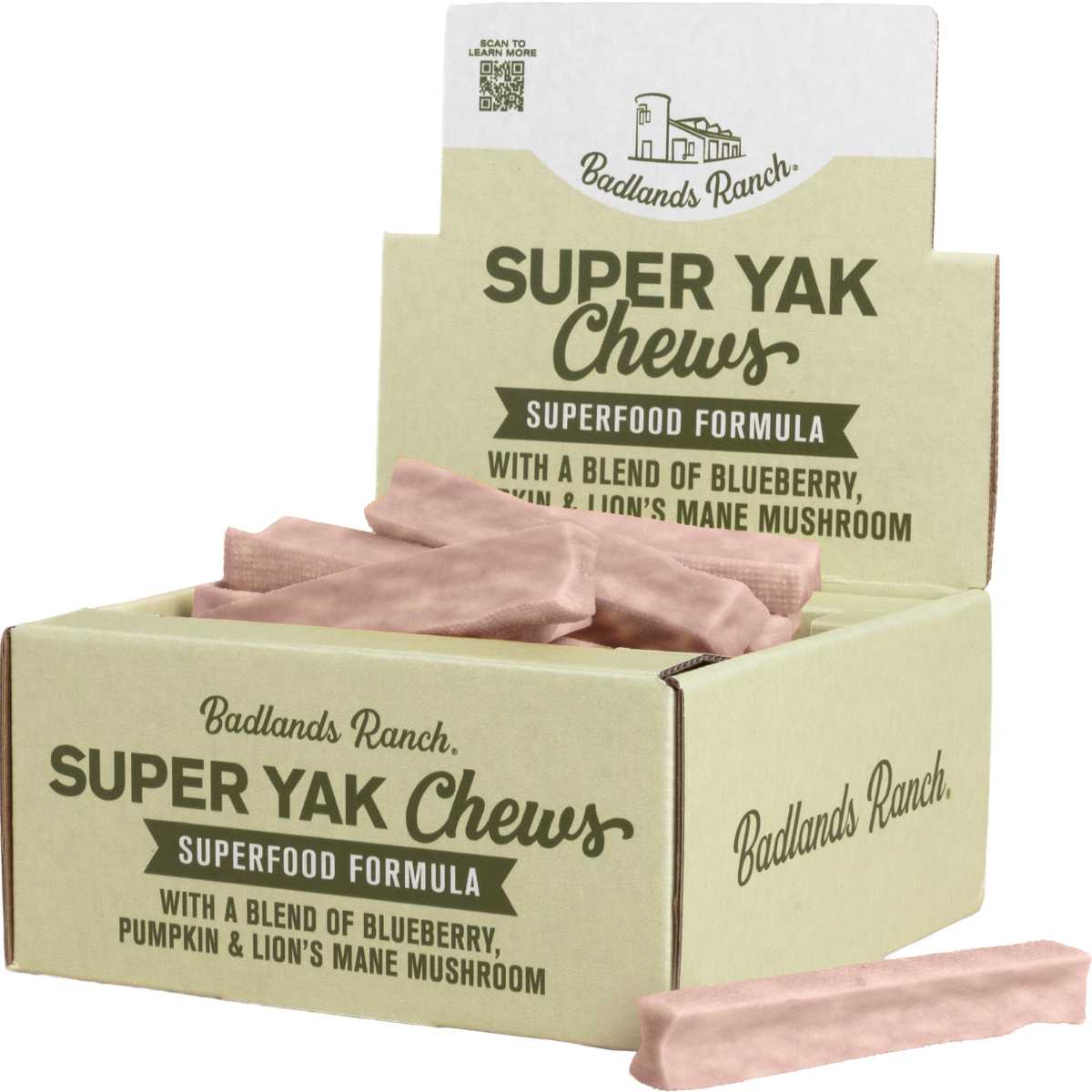 Badlands Ranch Yak Superchew Superfood 24ct PDQ small single