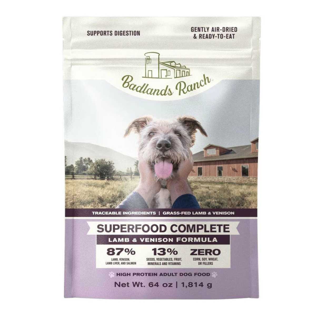 Badlands Ranch Air Dried Food Superfood Complete Dog Food 4 Cs