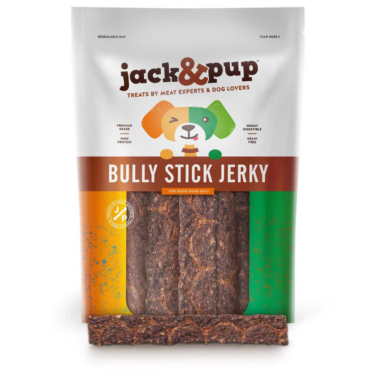 Jack N Pup Bully Stick Jerky-12 oz Bag