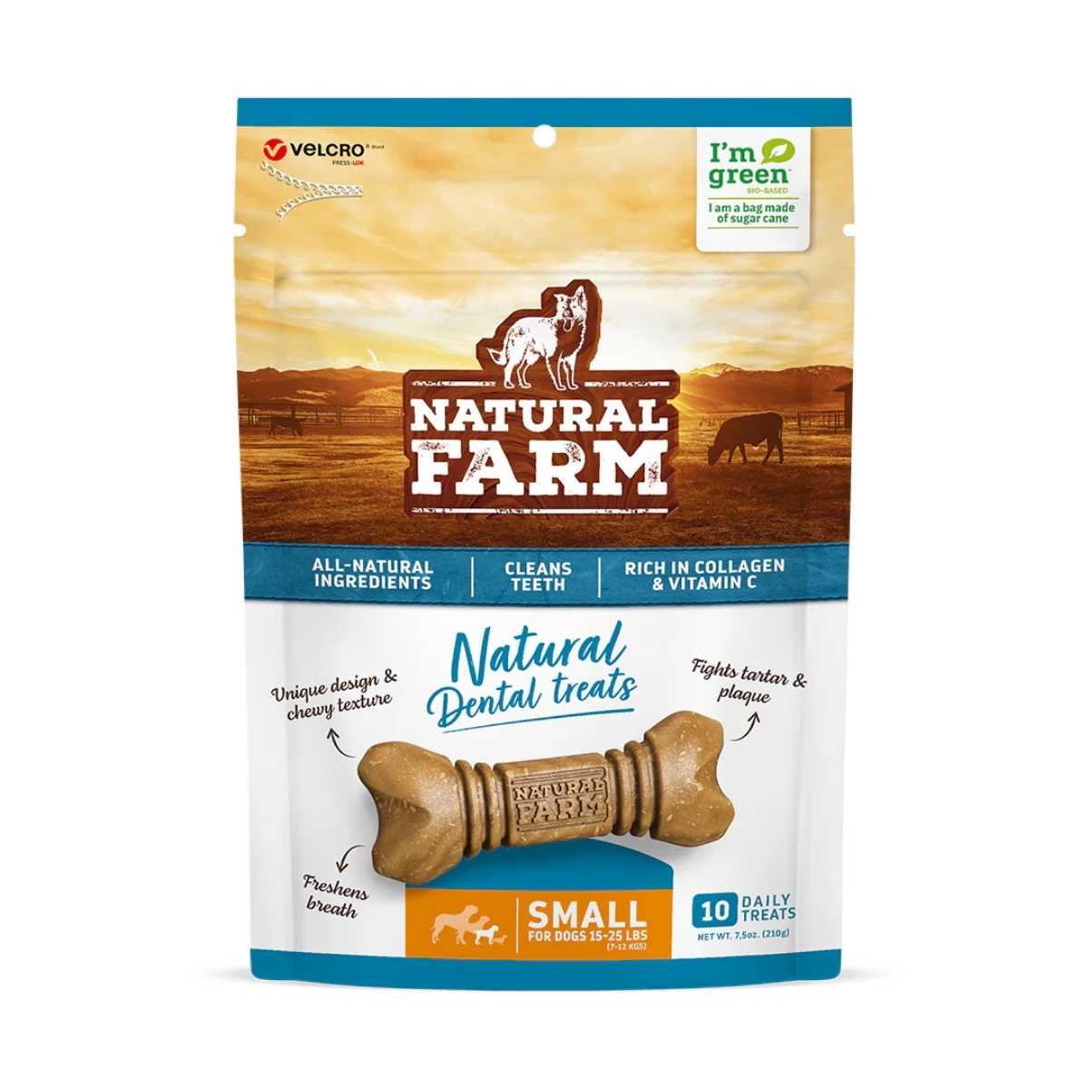 Natural Farm Bagged Dental Treats Small 10-pack