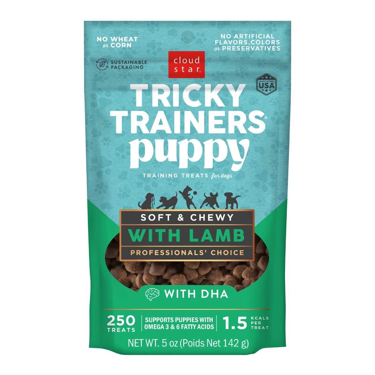 Cloud Star Tricky Trainers Chewy Puppy Lamb-5 oz Bag