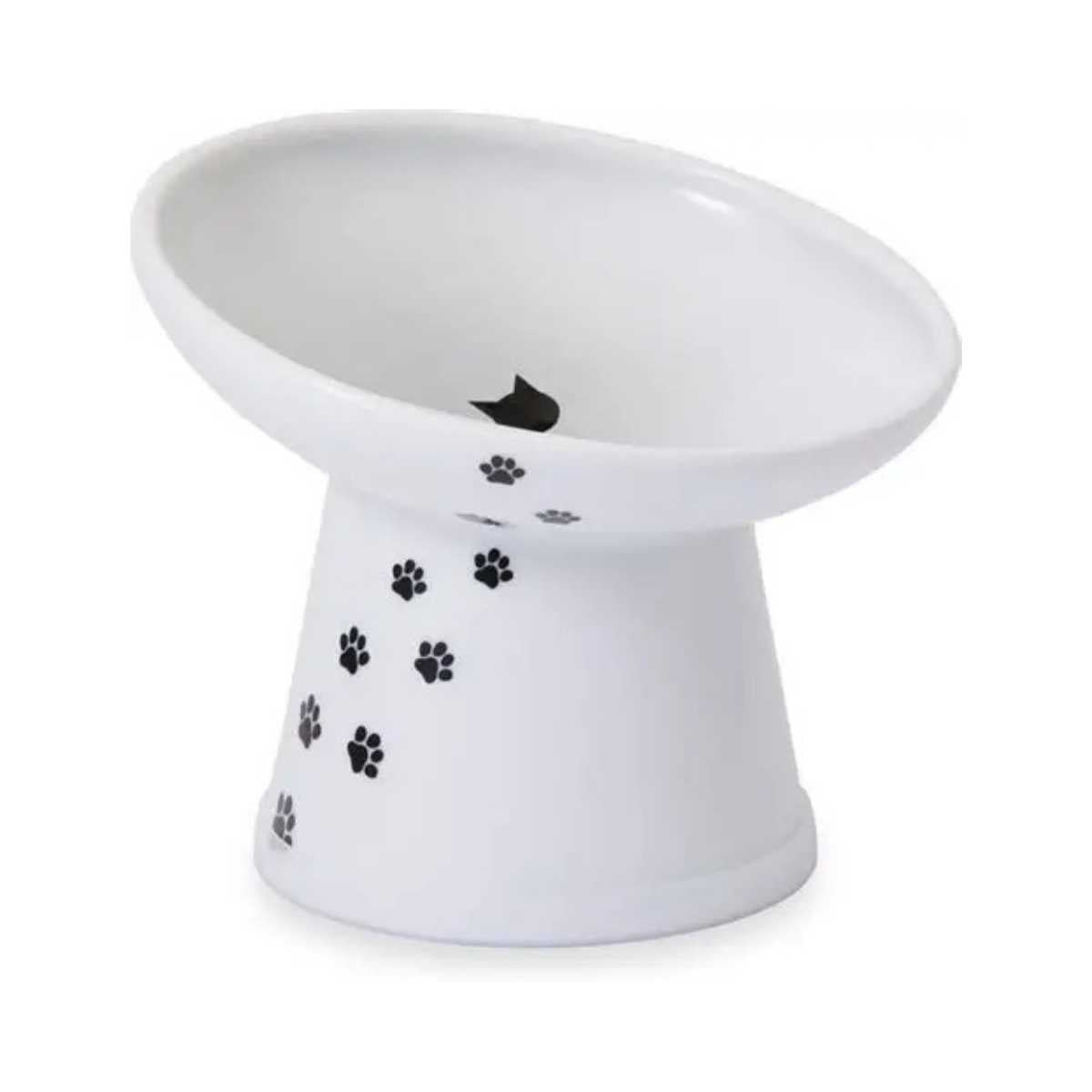 Necoichi Tilted Stress Free Raised Cat Food Bowl