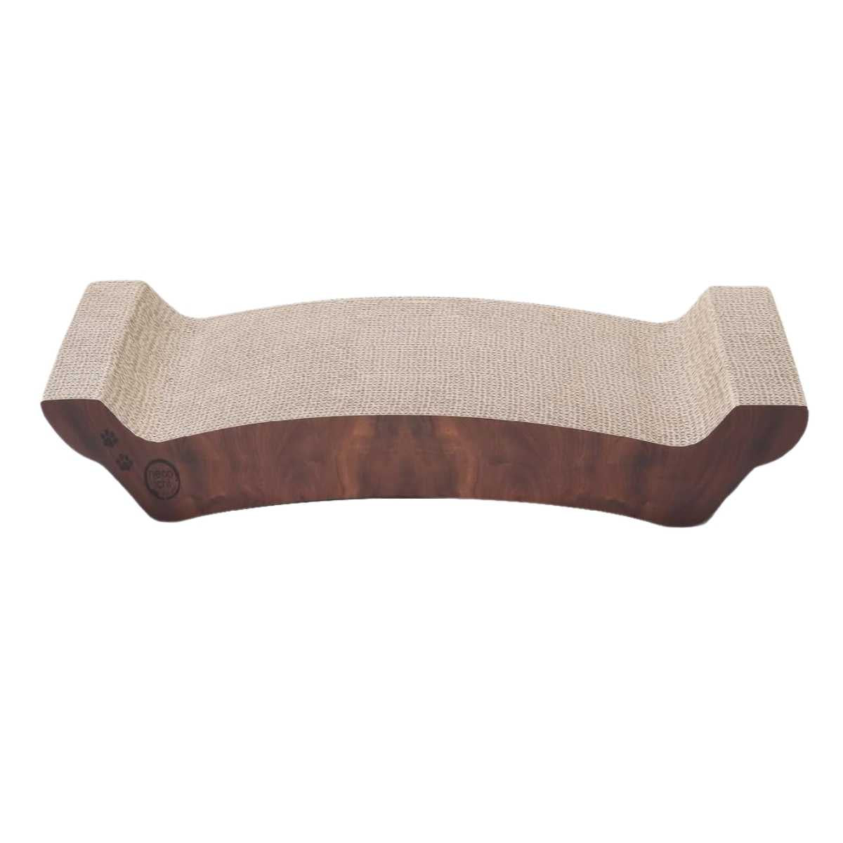 Necoichi Premium Comfort Curved Cat Lounger Large (Dark Cherry)