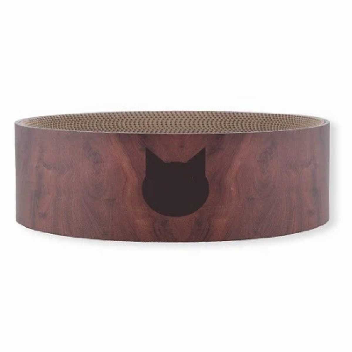 Necoichi Cozy Cat Scratcher Bowl (Dark Cherry)