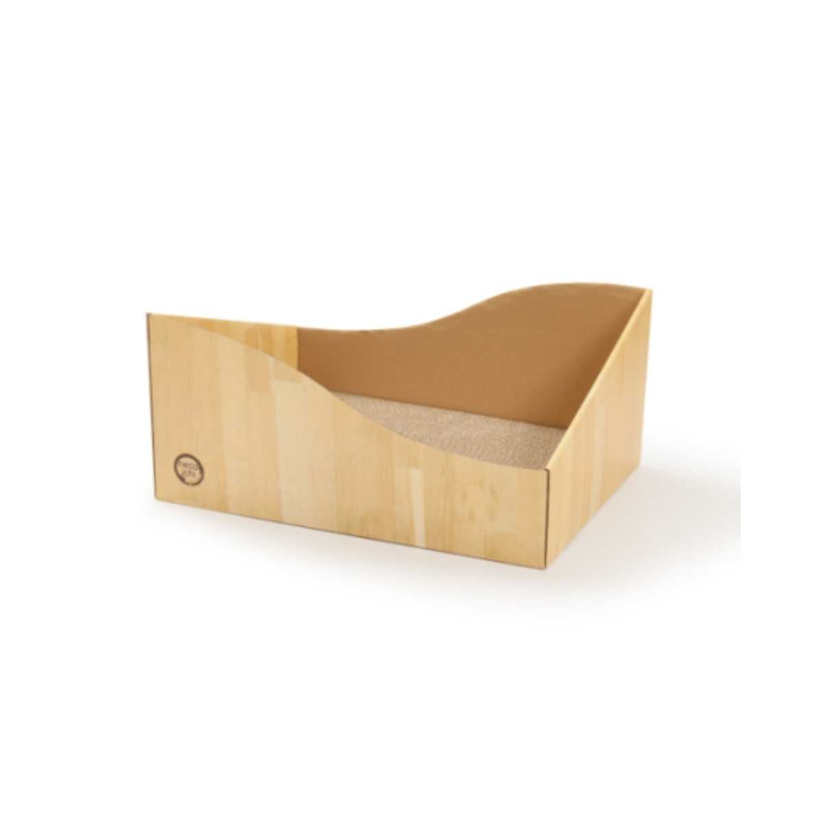 Necoichi Hideaway Cat Scratcher Box (Oak)