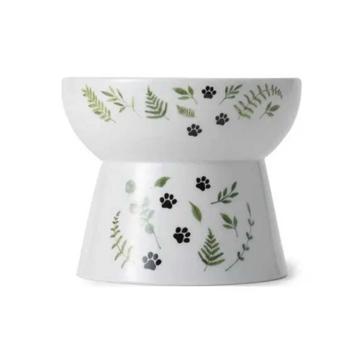 Necoichi Raised Cat Food Bowl (Go Green)