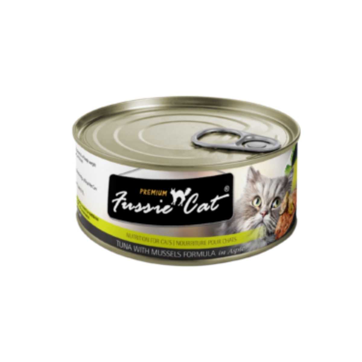 Fussie Cat Premium Tuna w/Mussels-24/5.5 oz Cans