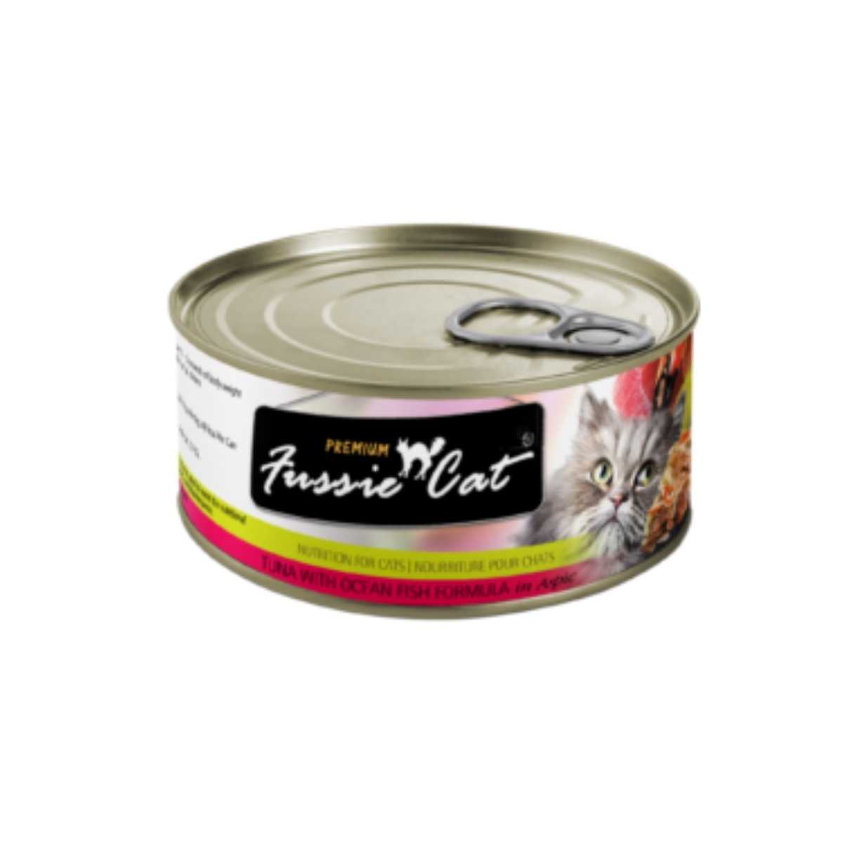 Fussie Cat Premium Tuna w/Ocean Fish-24/5.5 oz Cans