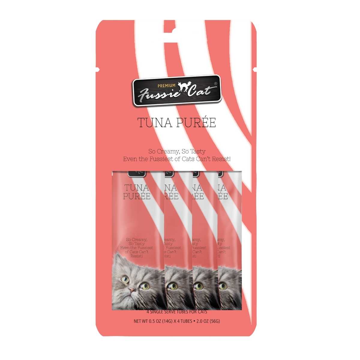 Fussie Cat Tuna Aspic Puree-4 pk/.05 oz tubes