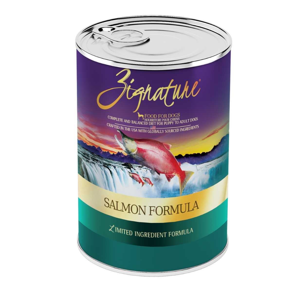 Zignature Salmon Formula Dog Food-12/13 oz Cans