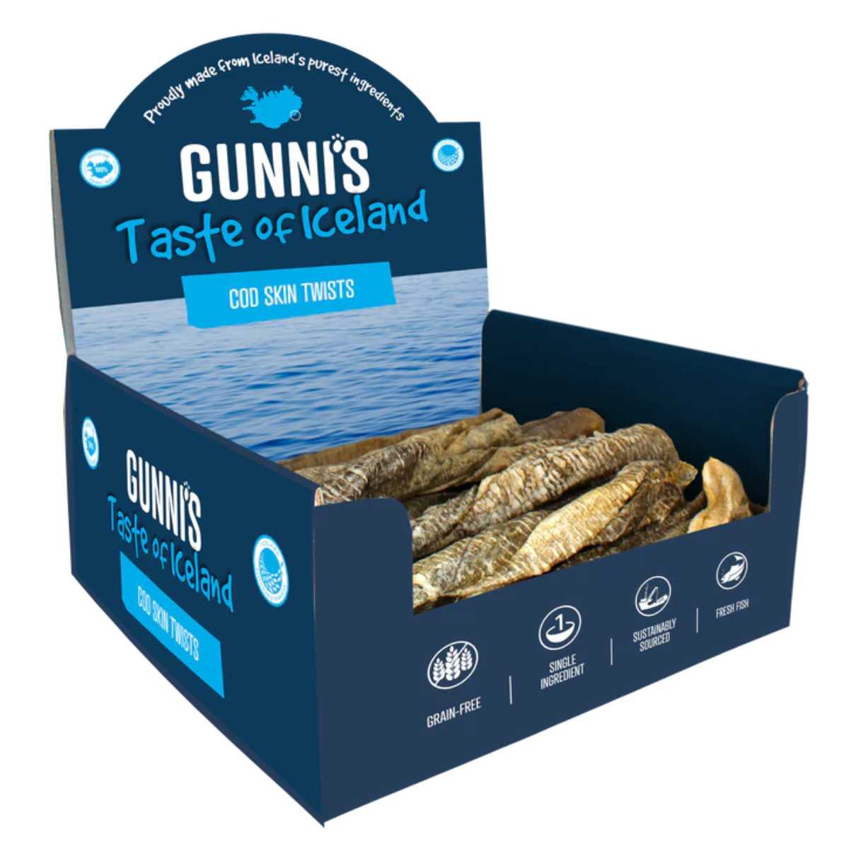 Gunni's Cod Skin Twists-50 ct