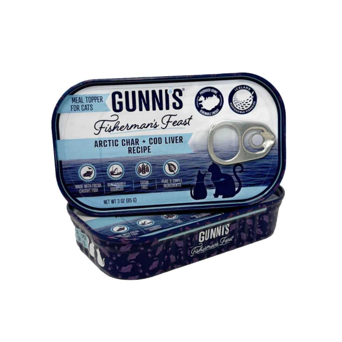 Gunni's Cat Food Topper Arctic Char & Cod Liver-17/3 oz Cans