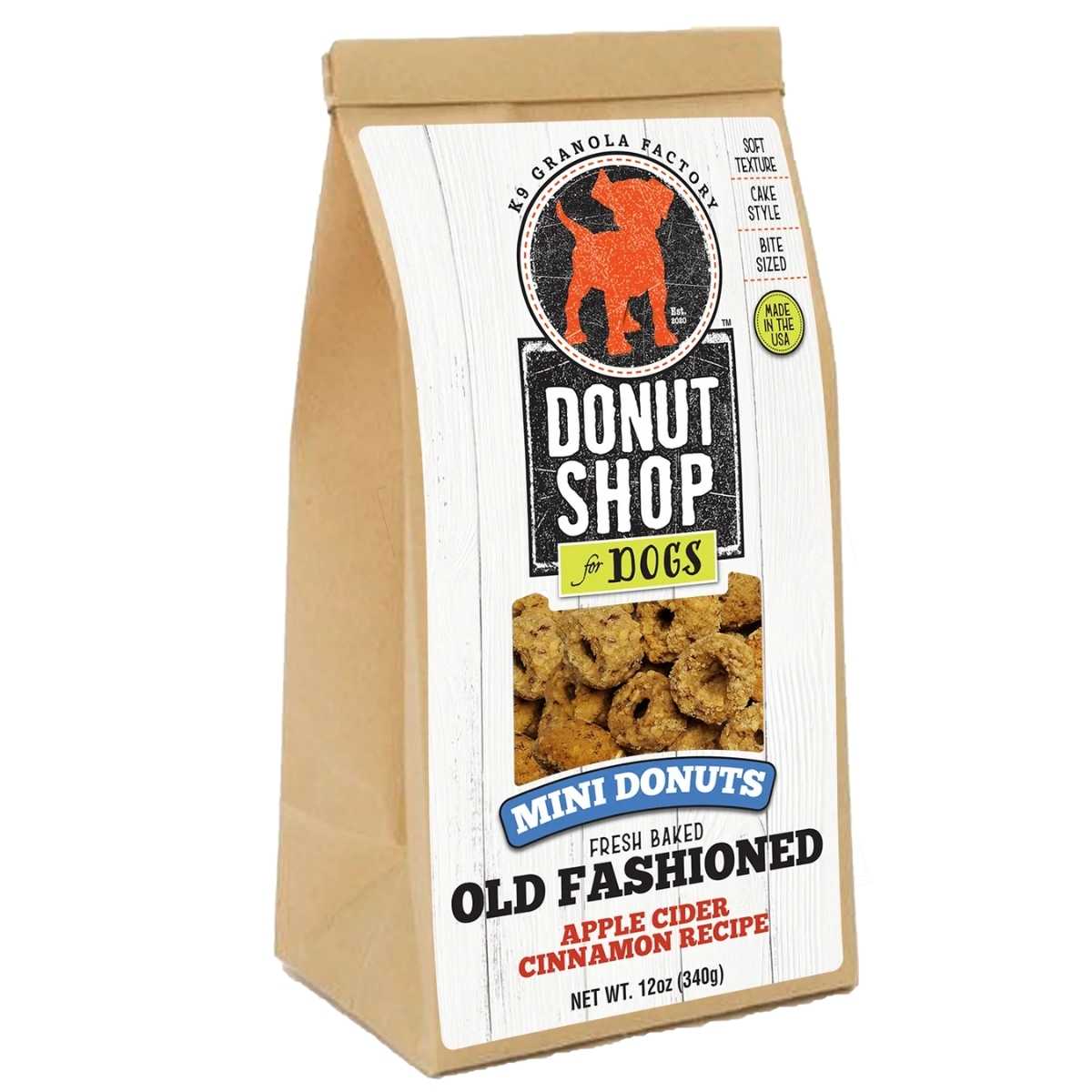K9 Granola Mini Donuts, Apple Cider & Cinnamon 12oz