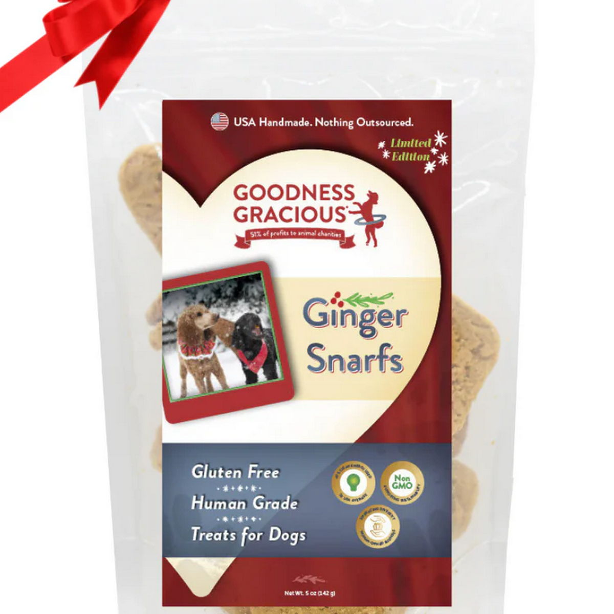 Goodness Gracious Holiday Ginger Snarf Cookie 5oz