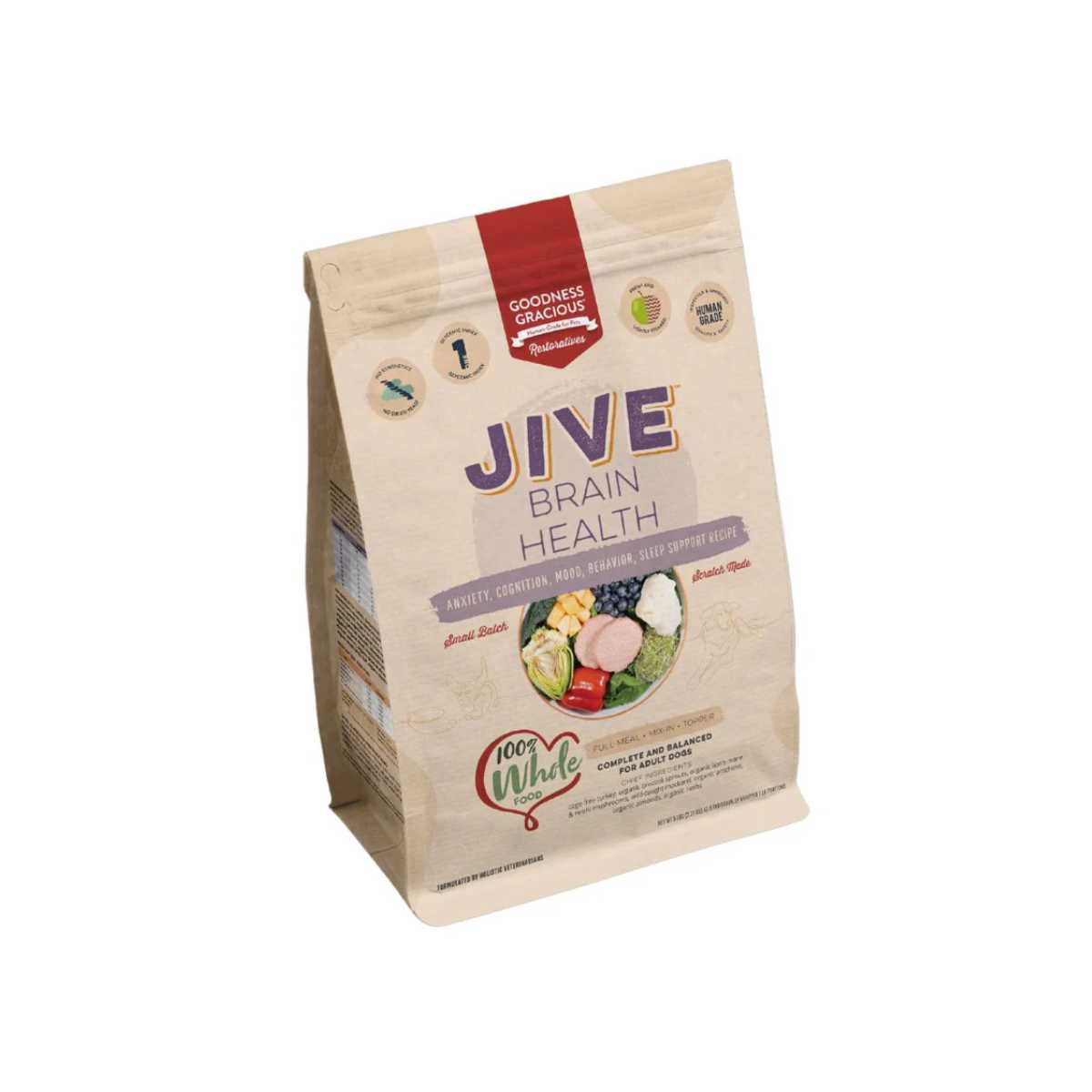 Goodness Gracious Gently Cooked Dog Restoratives Jive - Brain Health-5# Bag