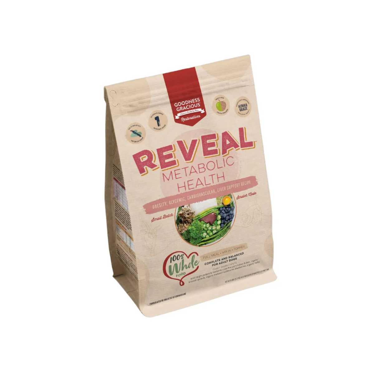 Goodness Gracious Gently Cooked Dog Restoratives Reveal - Metabolic Health-5# Bag