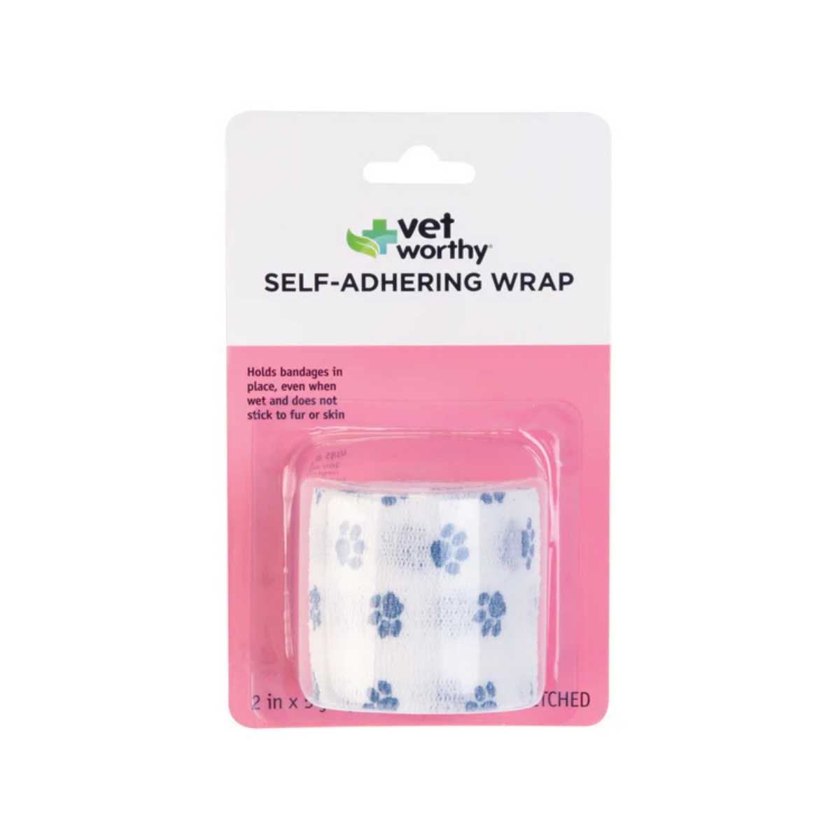 Vetworthy Canine Pet Self Adhering Wrap Paw- 3 pk