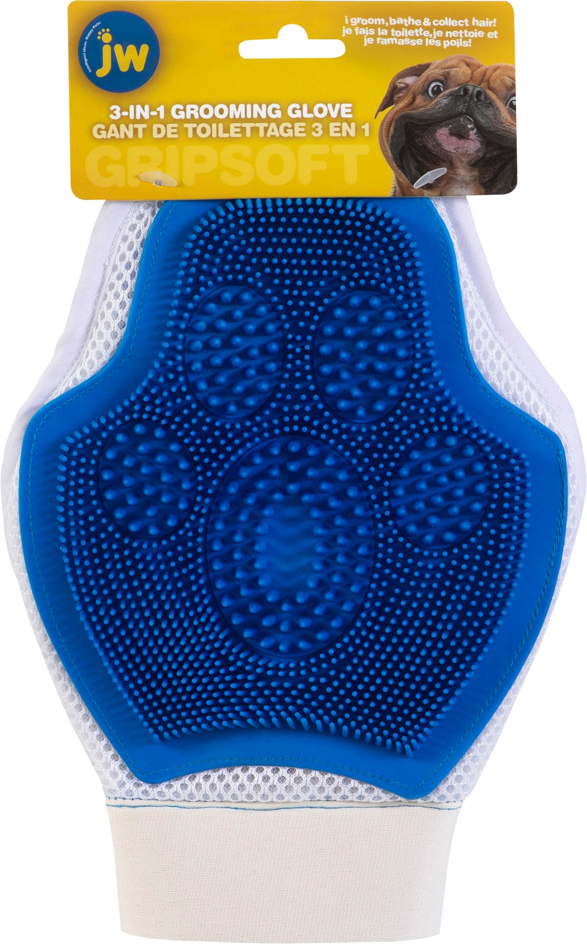 Jw 3-In-1 Dog Grooming Glove