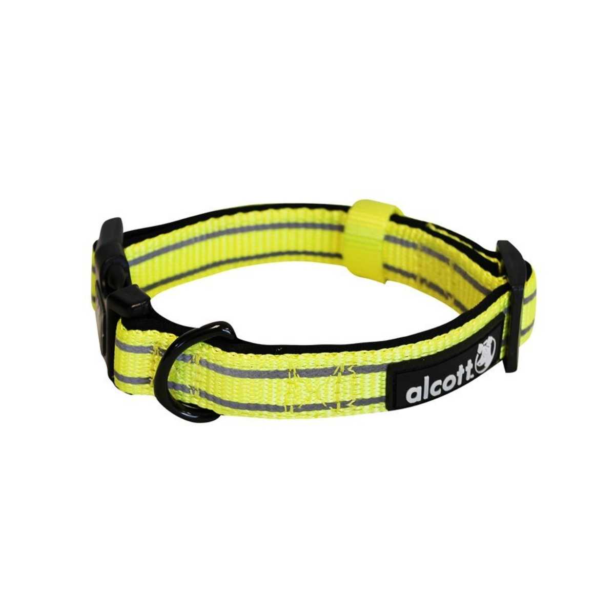 Alcott Adventure Nylon Collars Neon Yellow-Small (10"-14")