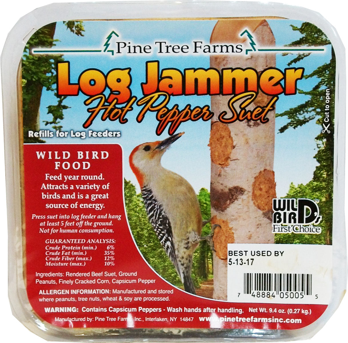 Pine Tree Farms Log Jammer Suet Plugs