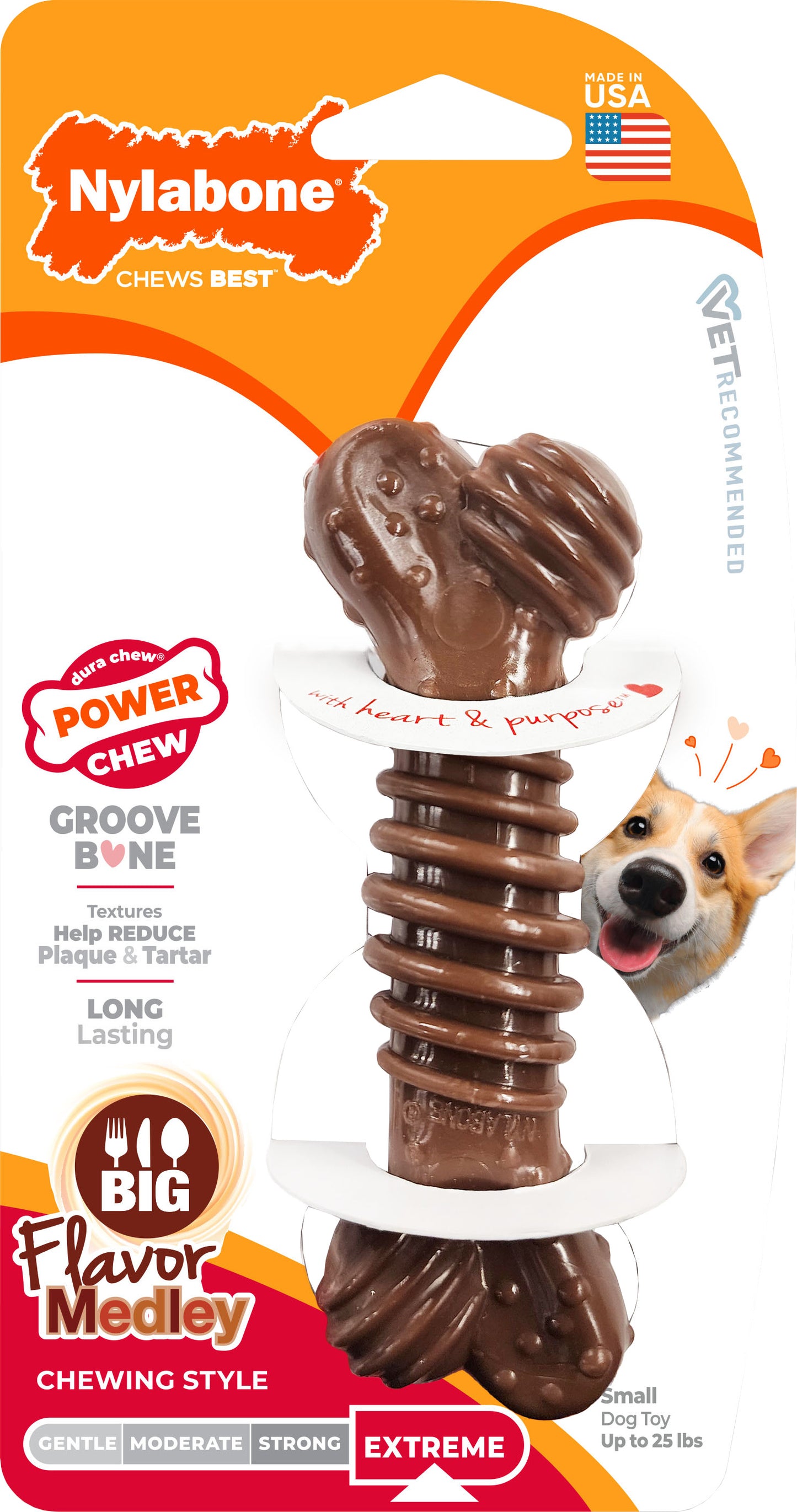 Nylabone Power Chew Textured Bone