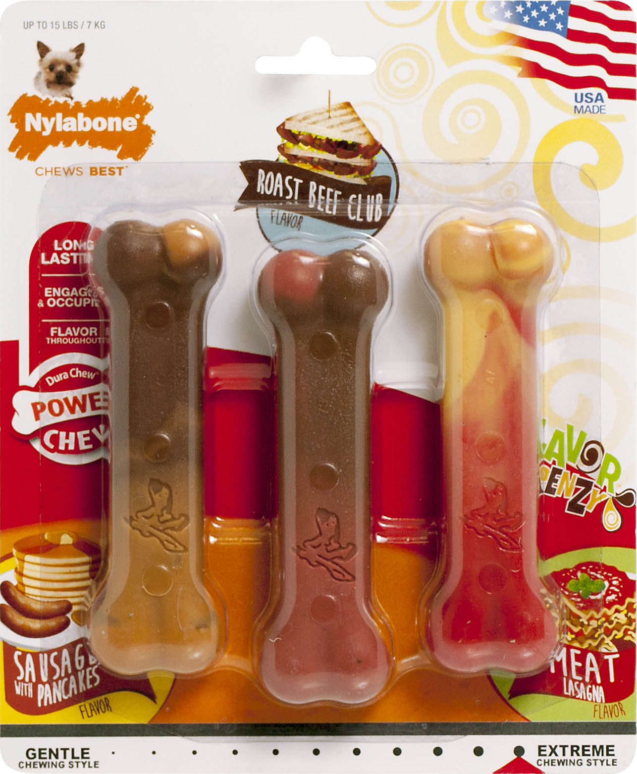 Nylabone Power Chew Flavor Frenzy Variety Pack
