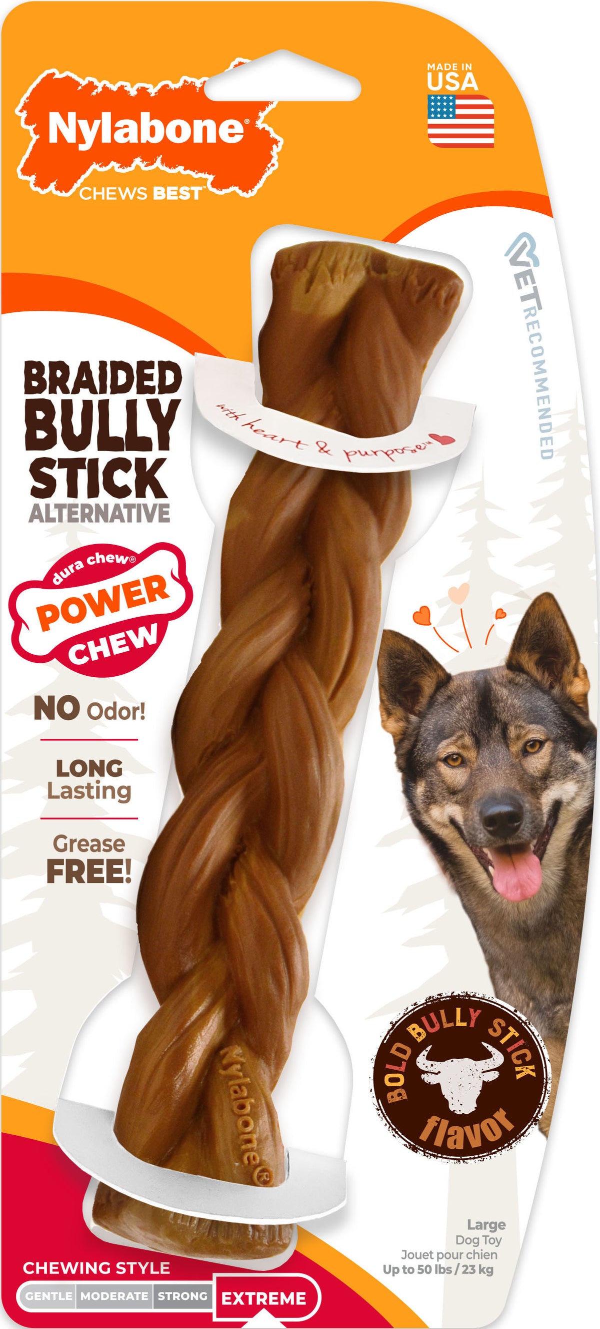 Nylabone Power Chew Alternative Braided Bully
